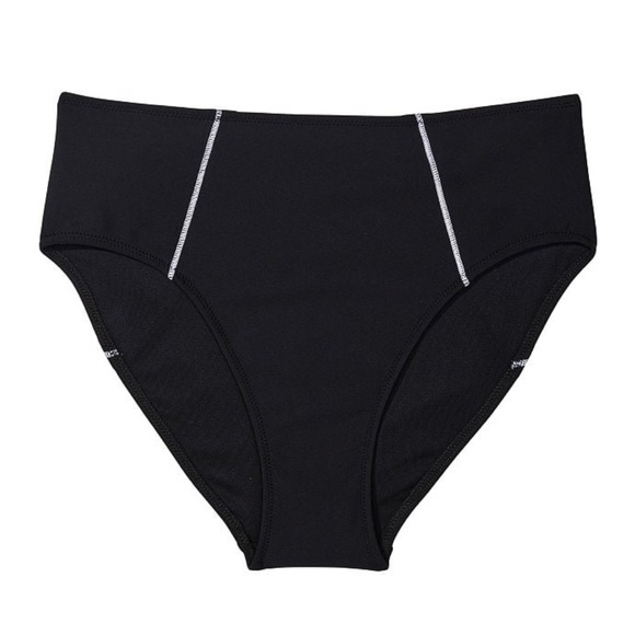 🆕 VICTORIA'S SECRET VS SWIM Sexy Sport Mid-Rise Bikini Bottom XXLARGE 20 Black - Picture 5 of 15